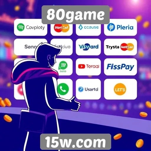 Plataformas de pagamento aceitas pelo 80game